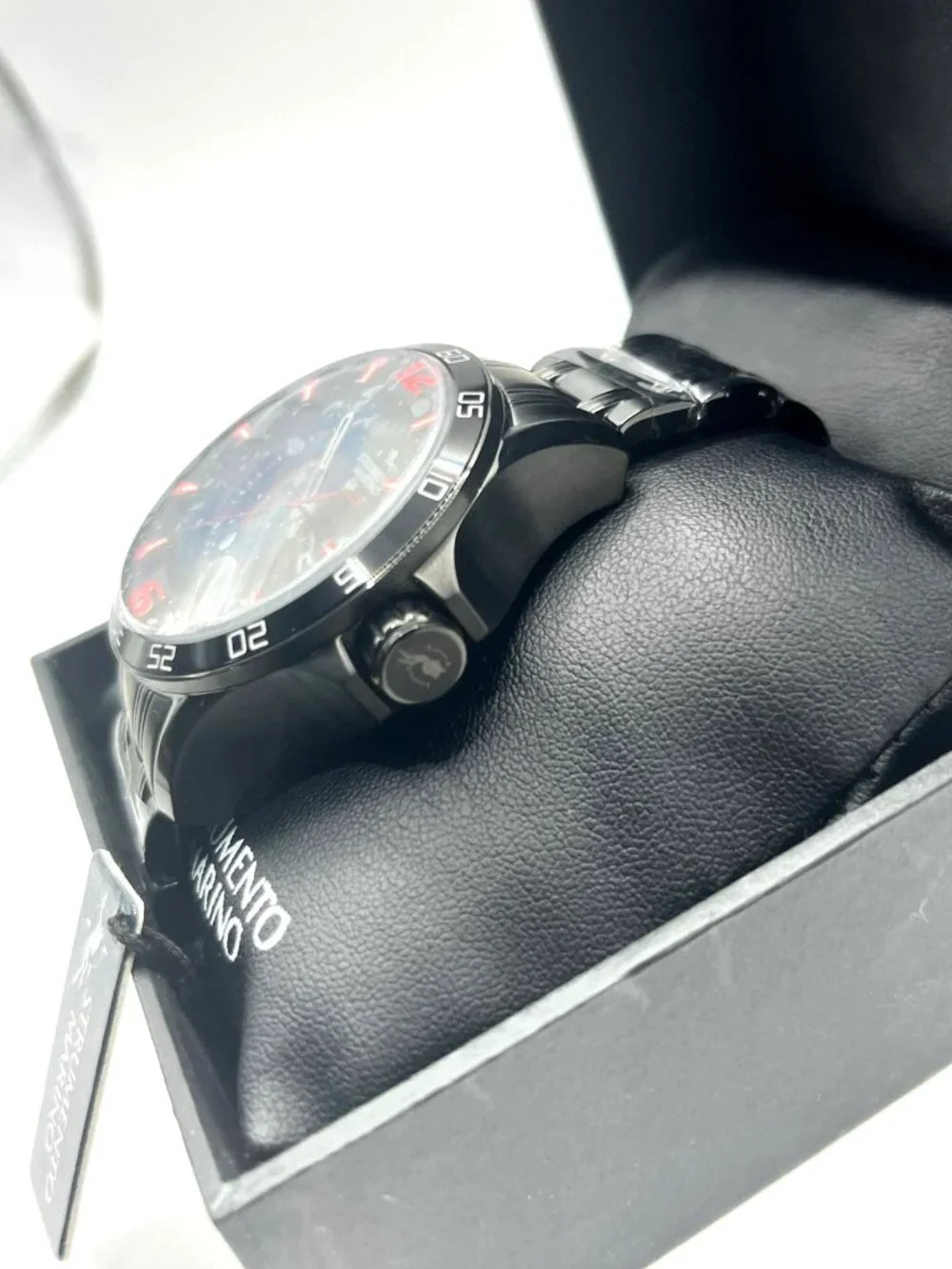 Strumento Marino Hurricane Men’s Diver Watch 300M Black Red - New
